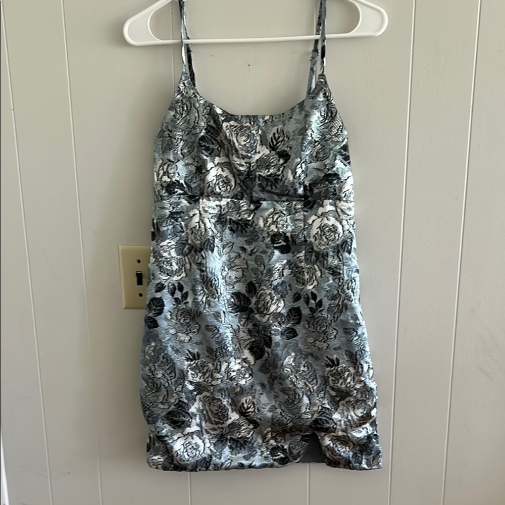 Wild Fable Gray and Black body con Dress
